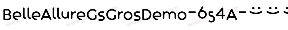 BelleAllureGsGrosDemo-654A字体转换