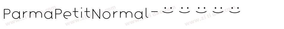ParmaPetitNormal字体转换