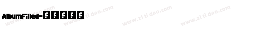AlbumFilled字体转换