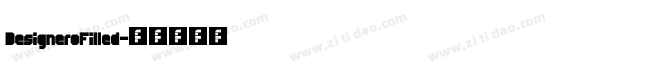 DesigneroFilled字体转换