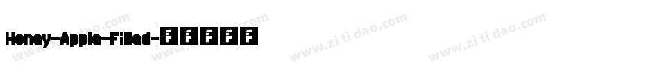 Honey-Apple-Filled字体转换