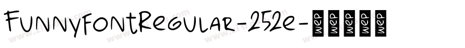 FunnyfontRegular-252e字体转换