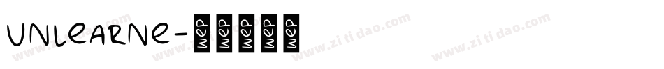 unlearne字体转换