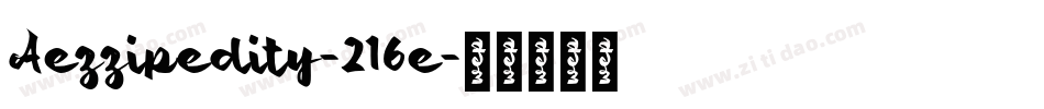 Aezzipedity-216e字体转换