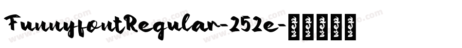 FunnyfontRegular-252e字体转换