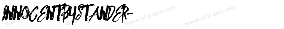 INNOCENTBYSTANDER字体转换