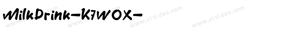 MilkDrink-K7WOX字体转换