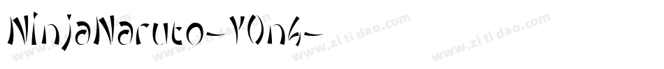 NinjaNaruto-YOn4字体转换