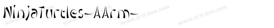 NinjaTurtles-AArm字体转换