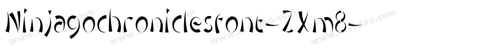 Ninjagochroniclesfont-ZXm8字体转换