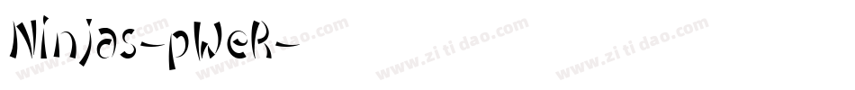 Ninjas-pWeR字体转换