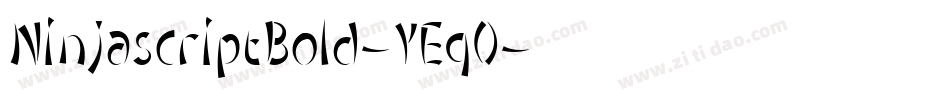 NinjascriptBold-YEqO字体转换