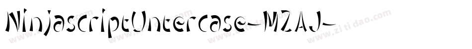 NinjascriptUntercase-MZAJ字体转换