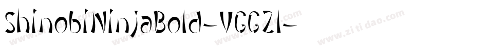 ShinobiNinjaBold-VGGZl字体转换