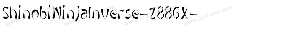 ShinobiNinjaInverse-z886X字体转换