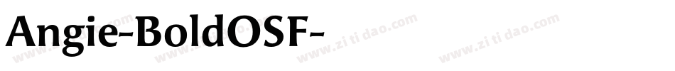 Angie-BoldOSF字体转换