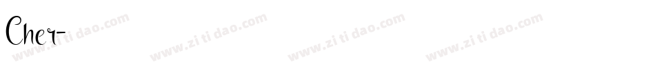 Cher字体转换
