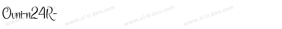 Ovni-n24R字体转换