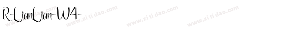 R-LianLian-W4字体转换