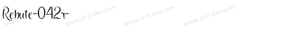 Rebute-042r字体转换