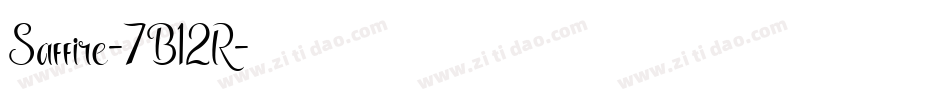 Saffire-7B12R字体转换