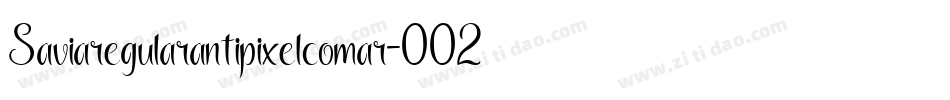 Saviaregularantipixelcomar-002R字体转换