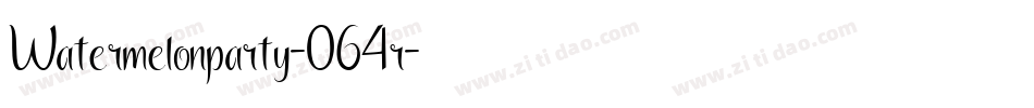 Watermelonparty-064r字体转换