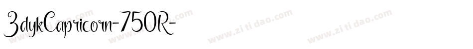 ZdykCapricorn-750R字体转换