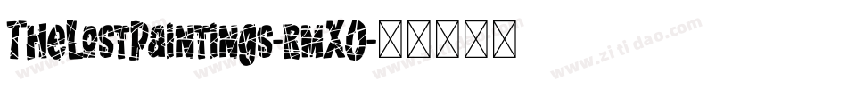 TheLostPaintings-rmXO字体转换