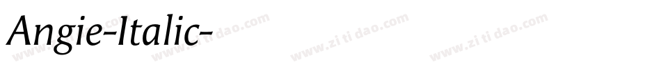 Angie-Italic字体转换