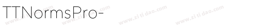 TTNormsPro字体转换