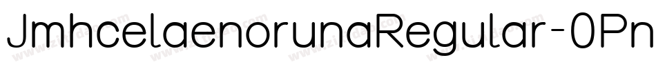 JmhcelaenorunaRegular-0Pn4字体转换