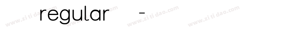 华文圆体regular生成器字体转换