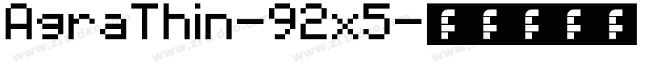 AgraThin-92x5字体转换