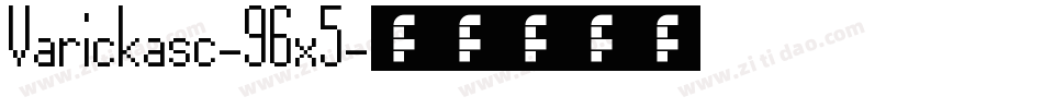 Varickasc-96x5字体转换