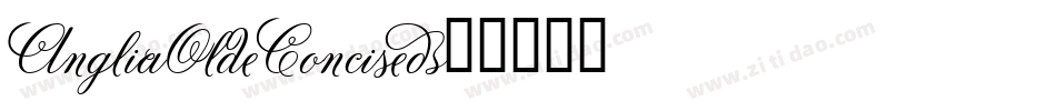 AngliaOldeConcise字体转换