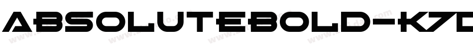 AbsoluteBold-K7d1Z字体转换