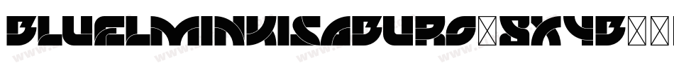 Bluelminkisaburo-8x4B字体转换