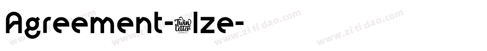 Agreement-2lze字体转换
