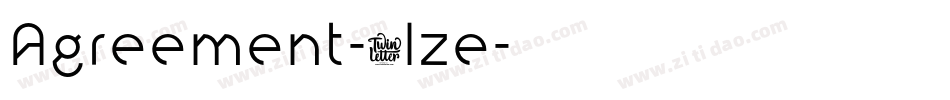 Agreement-2lze字体转换