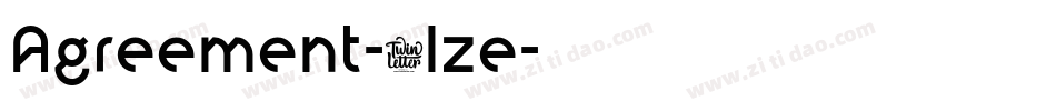 Agreement-2lze字体转换