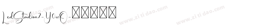 LedStadion7-Y0wO字体转换