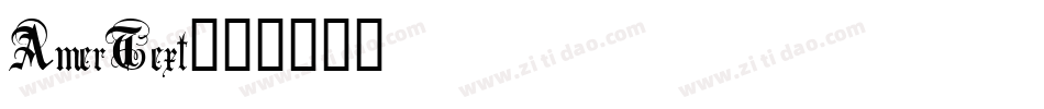 AmerText字体转换