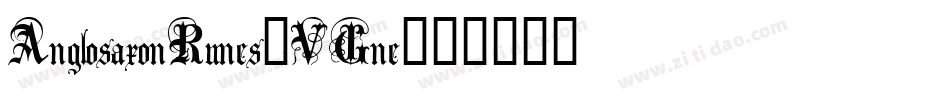 AnglosaxonRunes-VGne字体转换