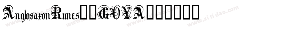 AnglosaxonRunes2-GOYA字体转换
