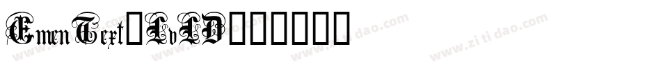 EmenText-LvLD字体转换