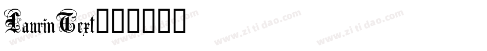 LaurinText字体转换
