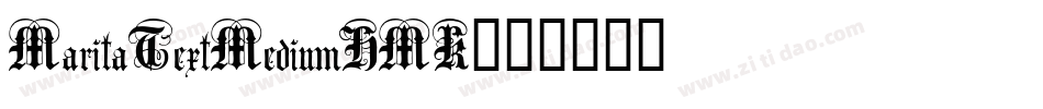 MaritaTextMediumHMK字体转换