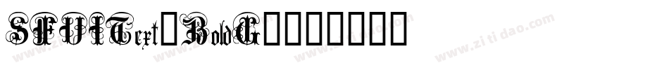 SFUIText-BoldG1字体转换