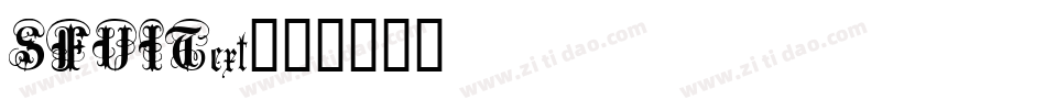SFUIText字体转换